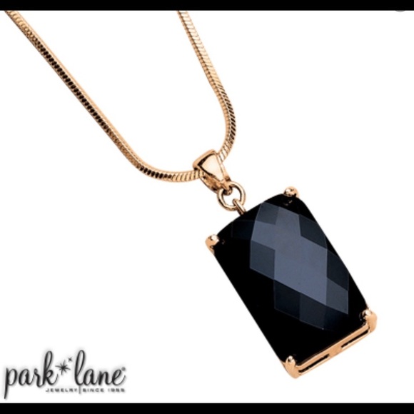 Park Lane Grand Necklace & Earrings Vintage Set Jet Black Cubic Zirconia - Picture 2 of 11